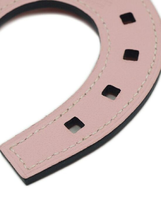 Hermes Padlock Cheval Horseshoe Pink Orange Leather Strap Bag - Picture 6 of 10